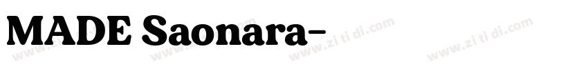 MADE Saonara字体转换